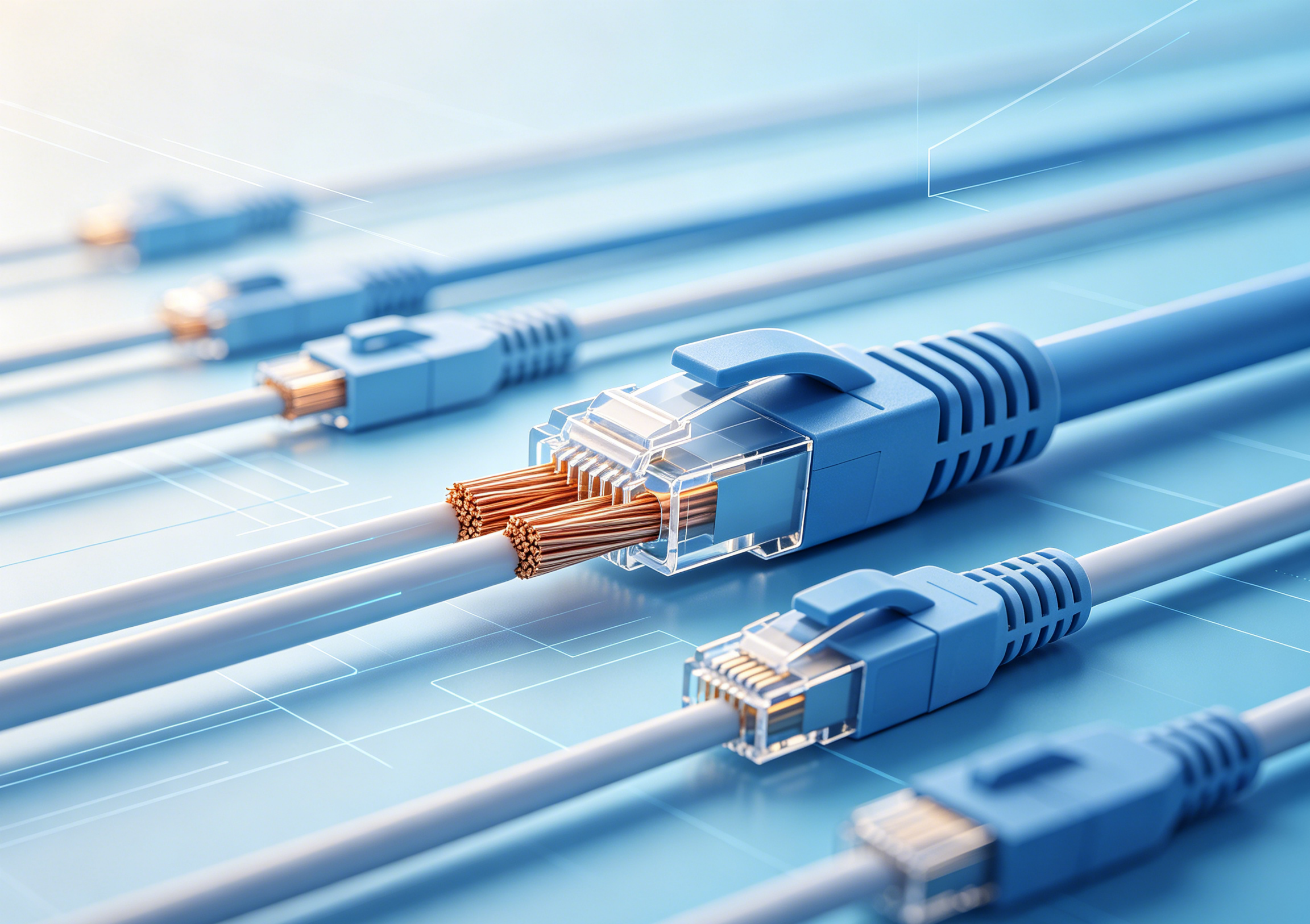 CAT6 Network Data Cables & RJ45 Connectors