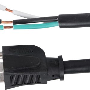 Heavy-Duty 6 ft Replacement Appliance Power Cord, 14/3 AWG SJTW, NEMA 5-15 Plug, 15A 125V 1875W